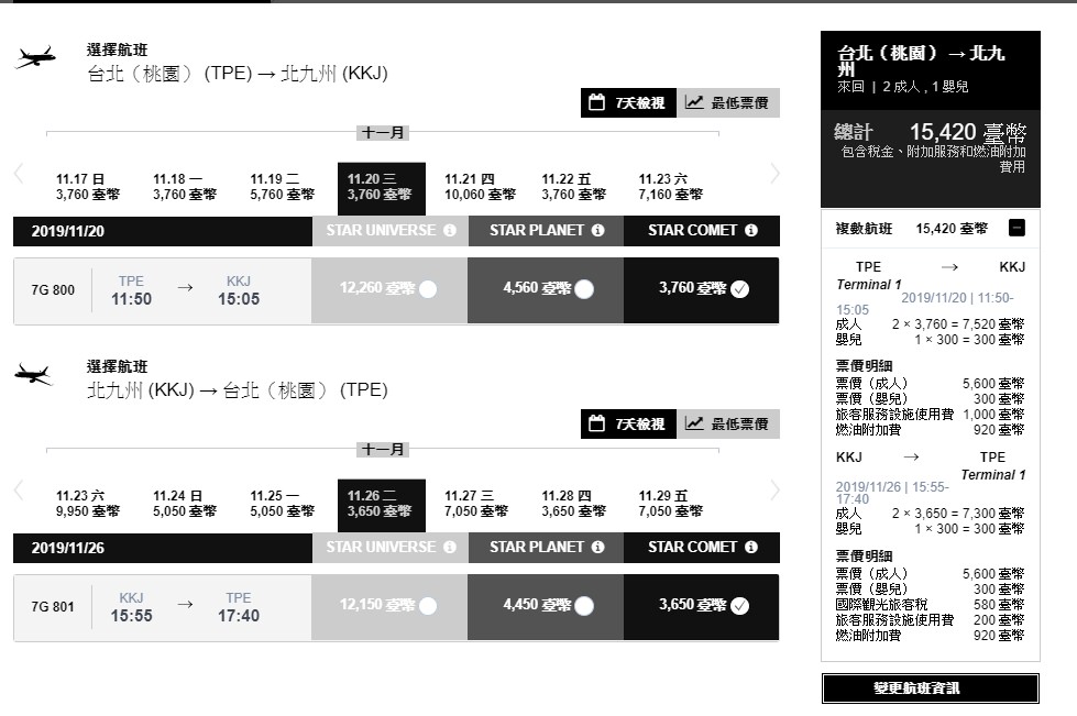 訂機票教學|星悅航空訂票 - 老皮嫩肉的流水帳生活