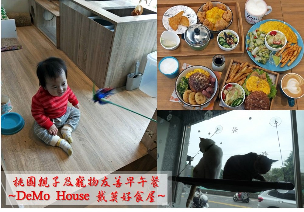 桃園早午餐|【DeMo House戴莫好食屋】是寵物友善也是親子餐廳/免費wifi及插座的咖啡廳 - 老皮嫩肉的流水帳生活