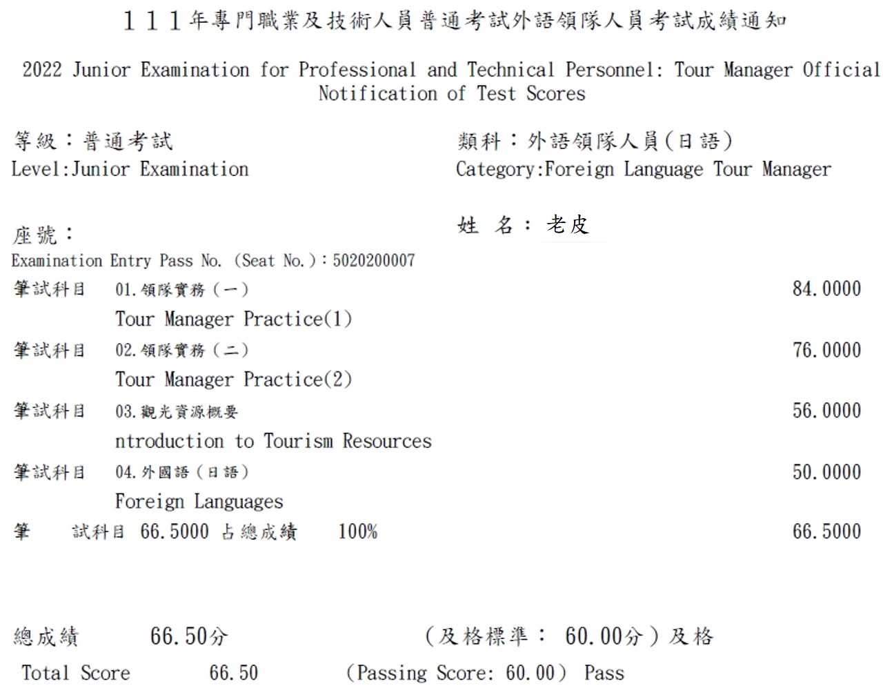 證照考試資訊及心得分享 | 111年日語領隊考試-筆試心得分享 - 老皮嫩肉的流水帳生活